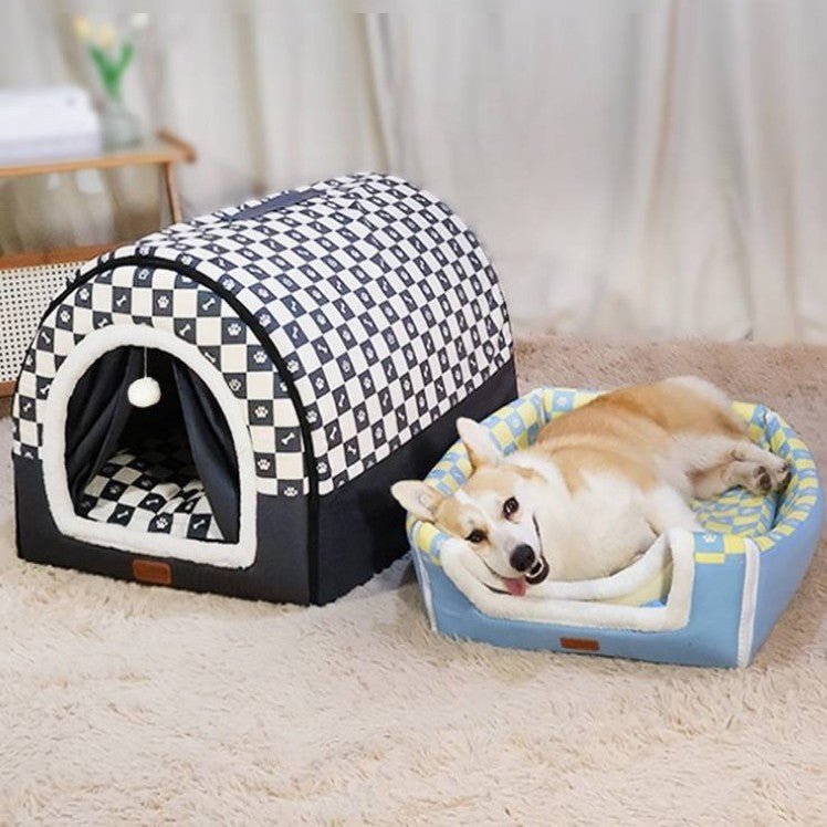 toiture pour niche chien en double lit