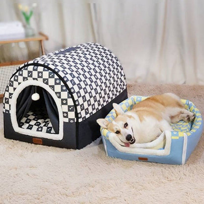 toiture pour niche chien en double lit