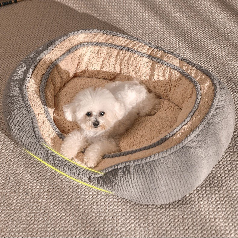 tourtou installer dans chien orthopédique chaud