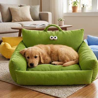 toutou allonger dans Canapé pour Chien vert 