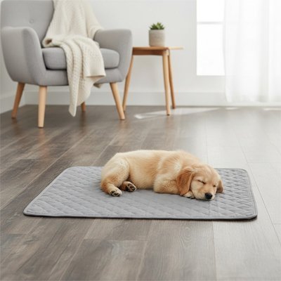 toutou détendu sur tapis pour Chien lavable