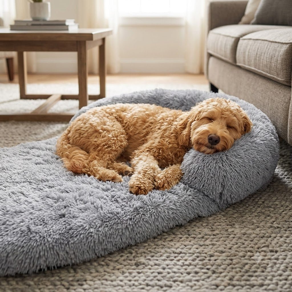toutou adouci sur coussin pour grand chien orthopédique lavable