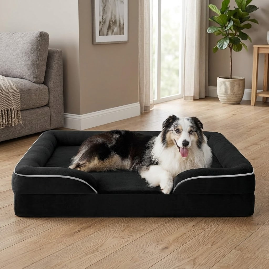 toutou allonger dans canapé pour chien XXL couleur noir 