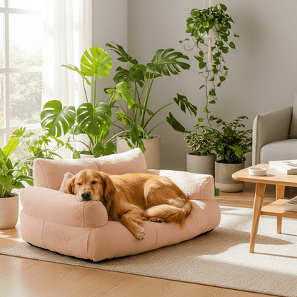 toutou allonger dans canapes pour chiens moelleux