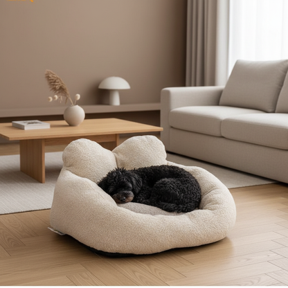 Panier chien - confort suprême peluche ultra-douce