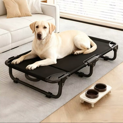  toutou allonger dans lit de camp pour chien XL