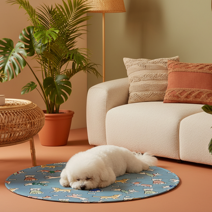 toutou allonger sur tapis rafraichissant chien grand taille