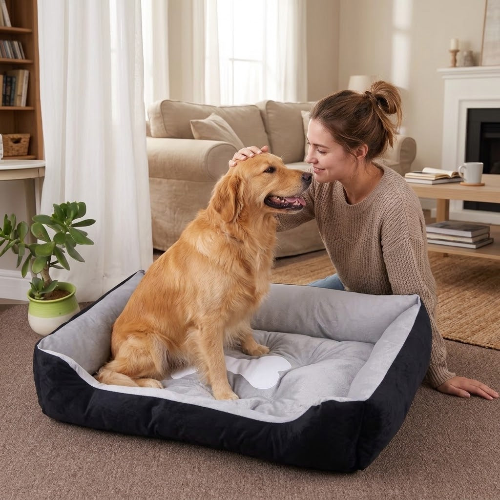 toutou assis dans panier pour chien en fibre respirante