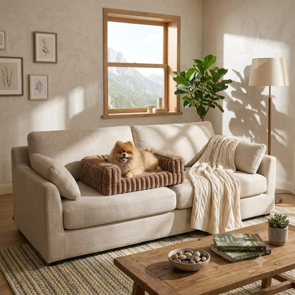 toutou dans Canapé pour chien XXL sur sofa