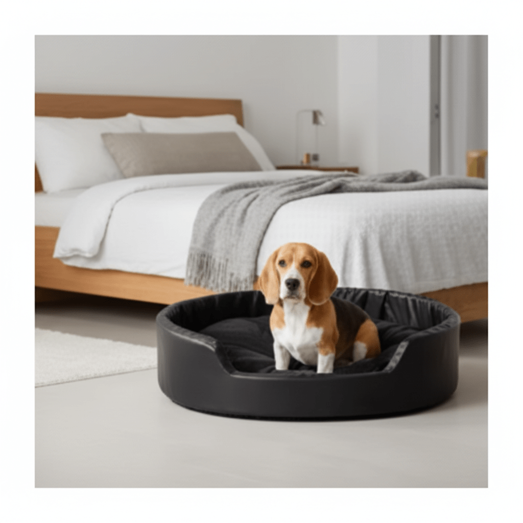 toutou dans canapé orthopédique chien avec coussin amovible