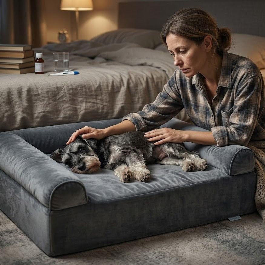 toutou dans canape XXL chien antidérapant