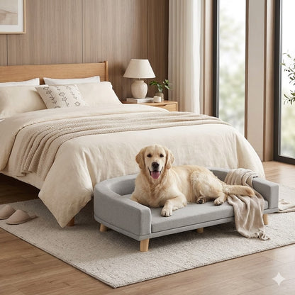 toutou dans canape lit chien XXL