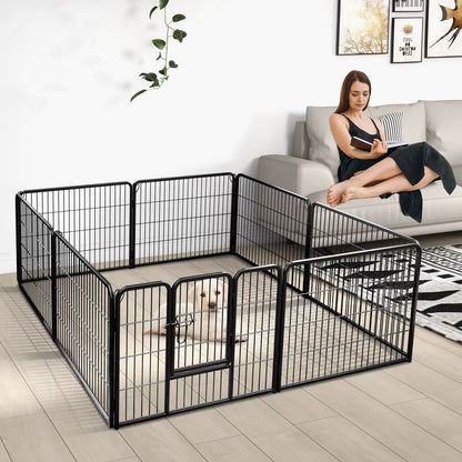 toutou dans le parc pour chiens a cote de sa maitresse