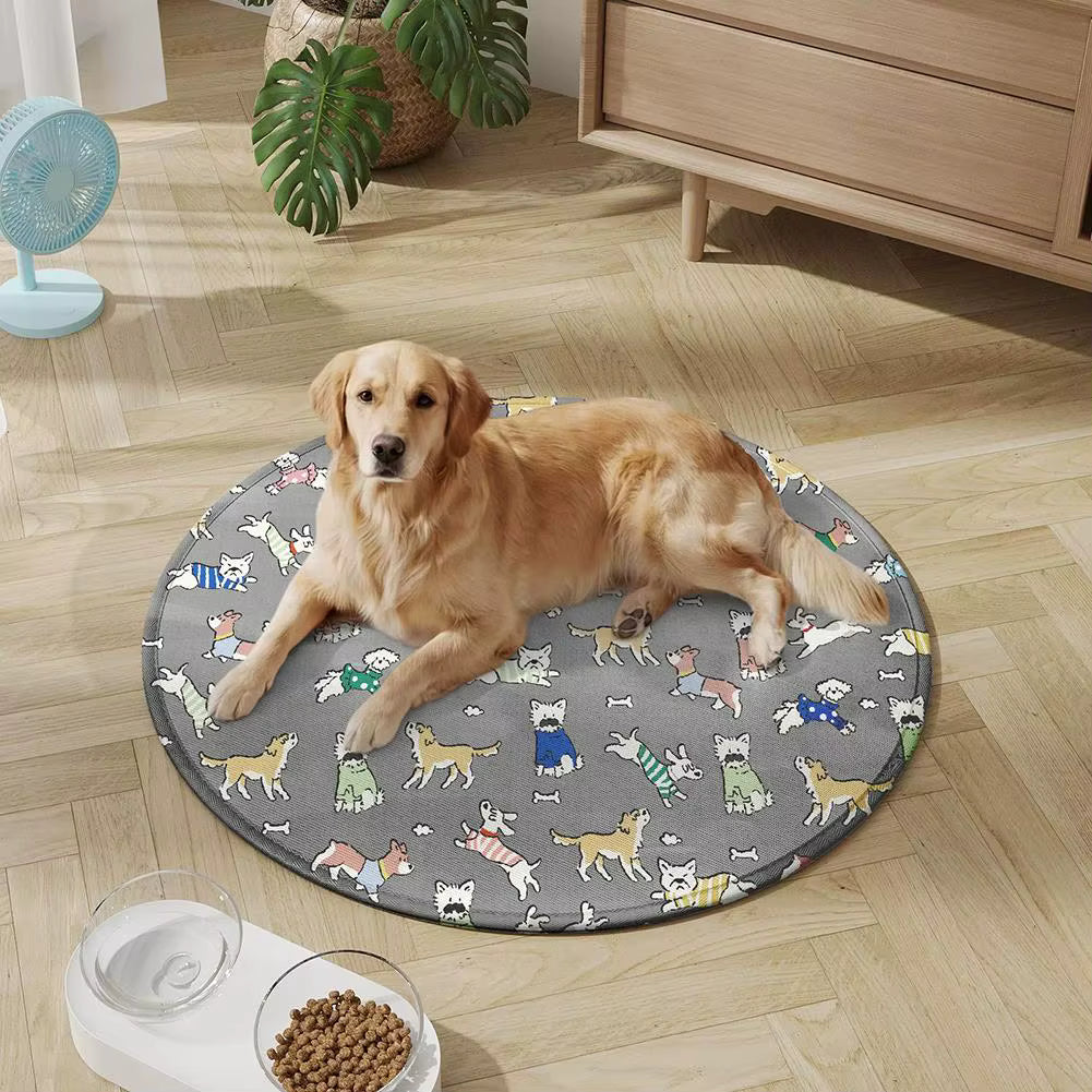 toutou dans tapis rafraichissant chien grand taille imperméable