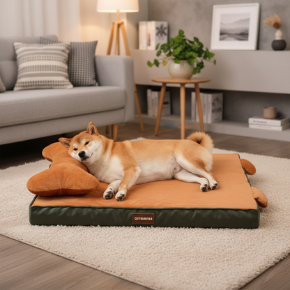 toutou détendu dans coussin déhoussable pour chien imperméable