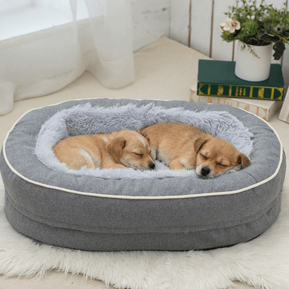 toutou dort canapé orthopédique pour chien en fausse fourrure