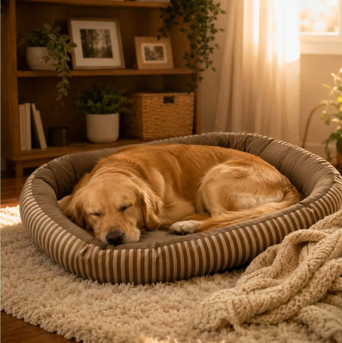 toutou dort dans meilleur coussin orthopédique pour chien doux