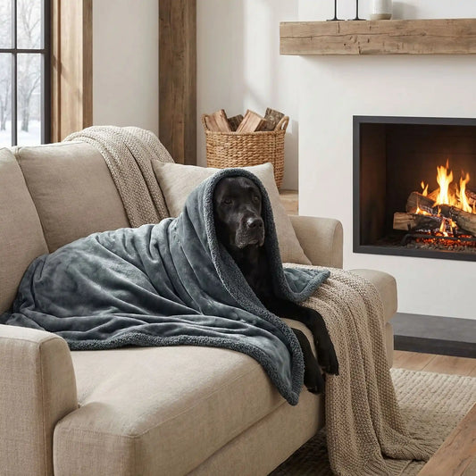 Couverture chauffante pour chien | Ultra-douce imperméable