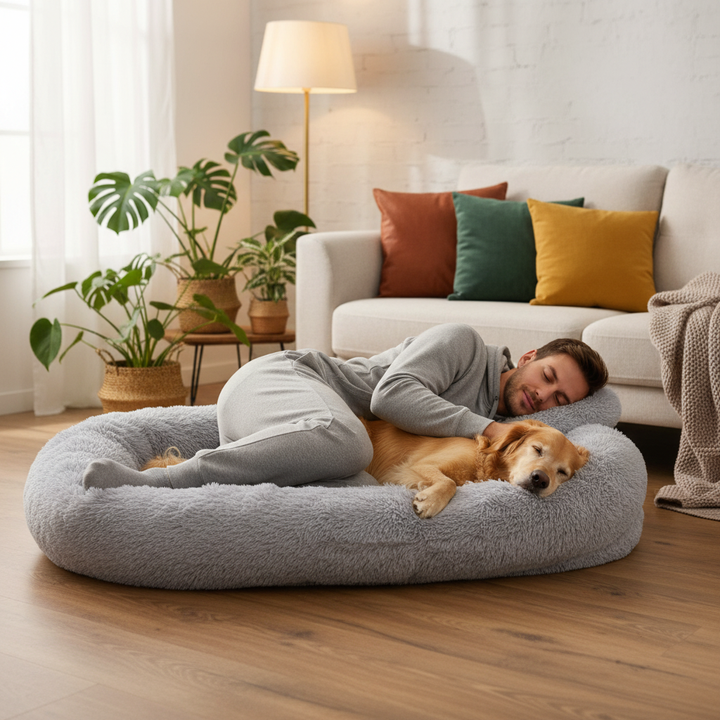 toutou et son mettre dans lit pour chien XXL doux