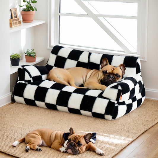 toutou sur canapé petit chien en peluche