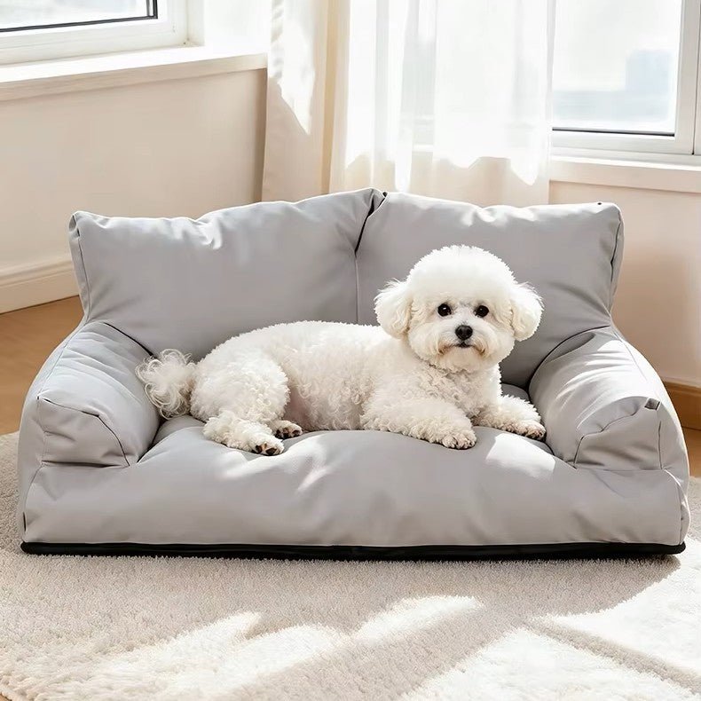 toutou sur fauteuil pour chien entretien facile