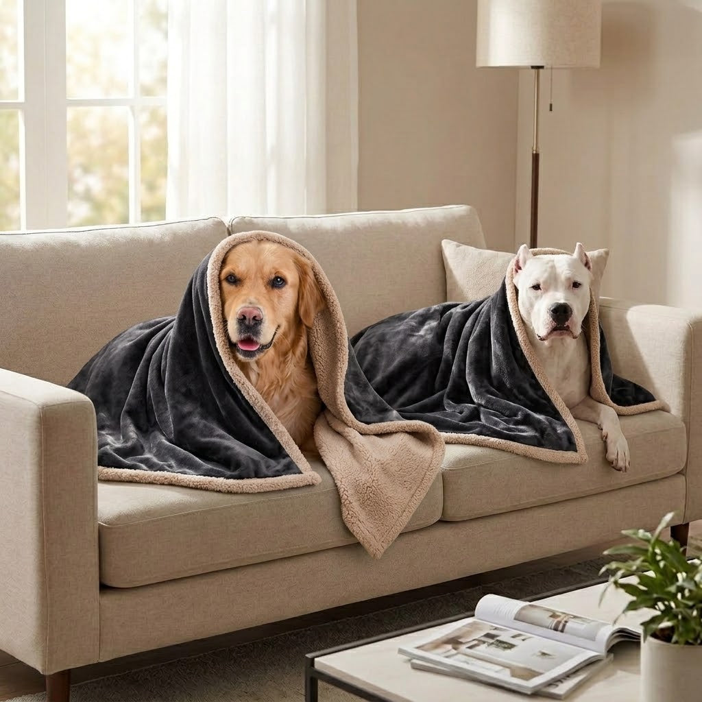 toutous couvert par couverture imperméable lavable
